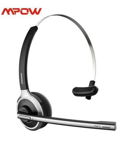 1/2PCS Mpow M5 Wireless Headphones Bluetooth Headset with Mic Noise Canceling Computer Headphone for PC Laptop Truck Driver Call