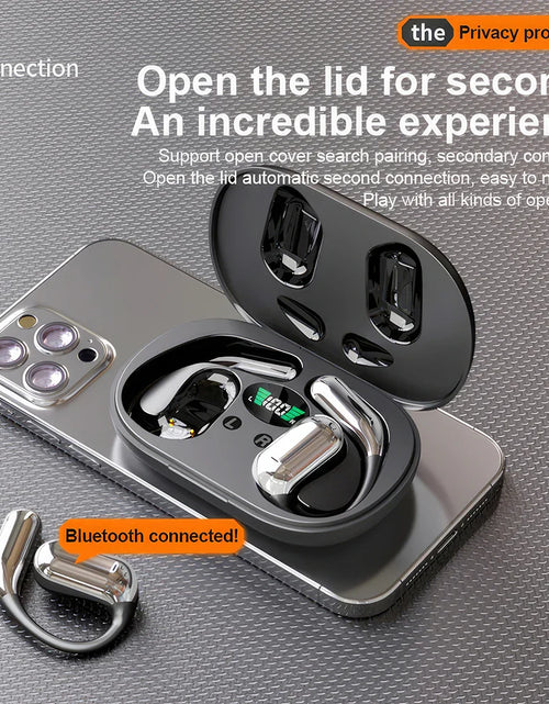 Load image into Gallery viewer, Mpow Q16 True Wireless Earphones, OWS Open Ear Earphones with Earhooks, Bluetooth 5.3, Up to 80H Playtime with Case for Cycling
