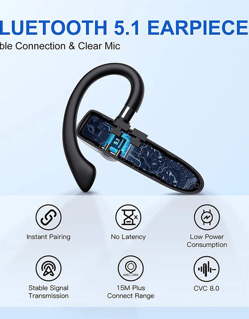 Load image into Gallery viewer, Mpow 530 Bluetooth 5.1 Headset Handsfree Calling Bluetooth Wireless Headphone with 10H Talk Time for Business Car Driver Trucker
