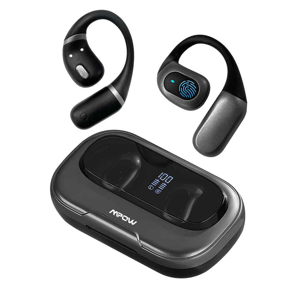 Mpow SP16 Bluetooth V5.3 Headphone with CVC 8.0 Dual Mic Noise Cancelling Wireless Headset 160Hrs Talktime for iOS Android Phone