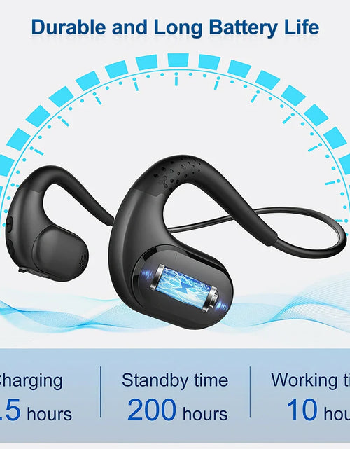 Load image into Gallery viewer, Mpow G9 Bluetooth 5.3 Open Ear Headphones with Removable Microphone Noise Cancelling Air Conduction Headset with 12H Playtime
