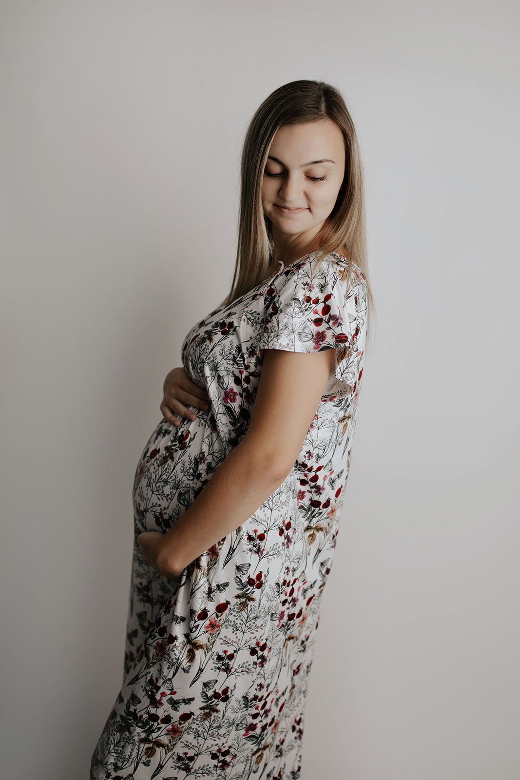 Floral Mommy Labor and Delivery Nursing Hospital Gown by Three Little Tots