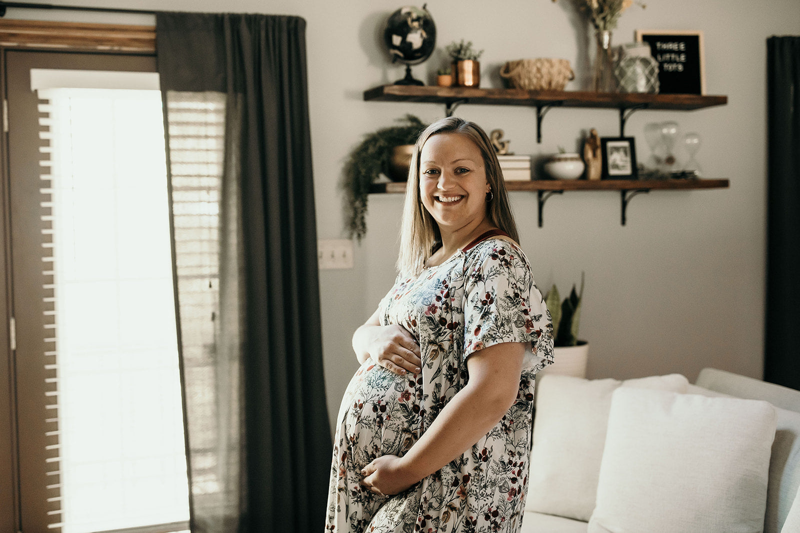 Floral Mommy Labor and Delivery Nursing Hospital Gown by Three Little Tots