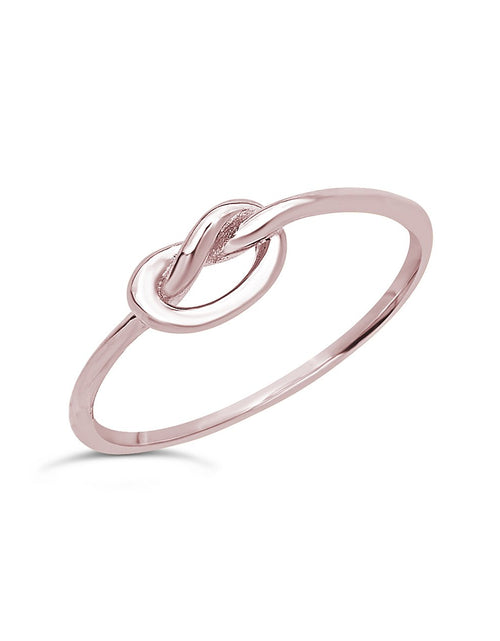 Load image into Gallery viewer, Sterling Silver Love Knot Ring by Sterling Forever
