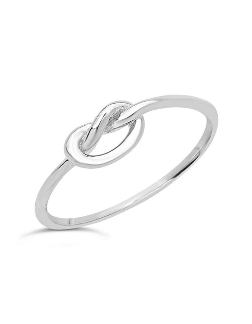 Load image into Gallery viewer, Sterling Silver Love Knot Ring by Sterling Forever
