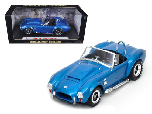 Load image into Gallery viewer, 1966 Shelby Cobra Super Snake Blue 1/18 Diecast Model Car by Shelby Collectibles
