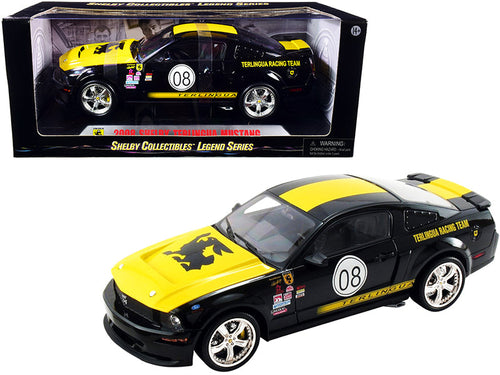 Load image into Gallery viewer, 2008 Ford Shelby Mustang #08 "Terlingua" Black and Yellow "Shelby Collectibles Legend" Series 1/18 Diecast Model Car by Shelby Collectibles
