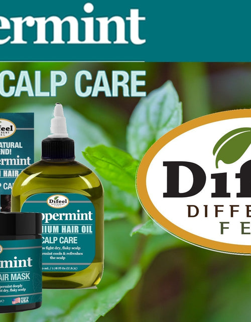 Load image into Gallery viewer, Difeel Peppermint Scalp Care Hair Oil 7.1 oz.- Deluxe 2-PC Gift Set by difeel - find your natural beauty
