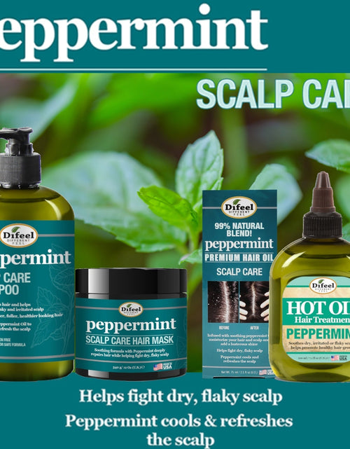 Load image into Gallery viewer, Difeel Peppermint Scalp Care Hair Oil 7.1 oz.- Deluxe 2-PC Gift Set by difeel - find your natural beauty

