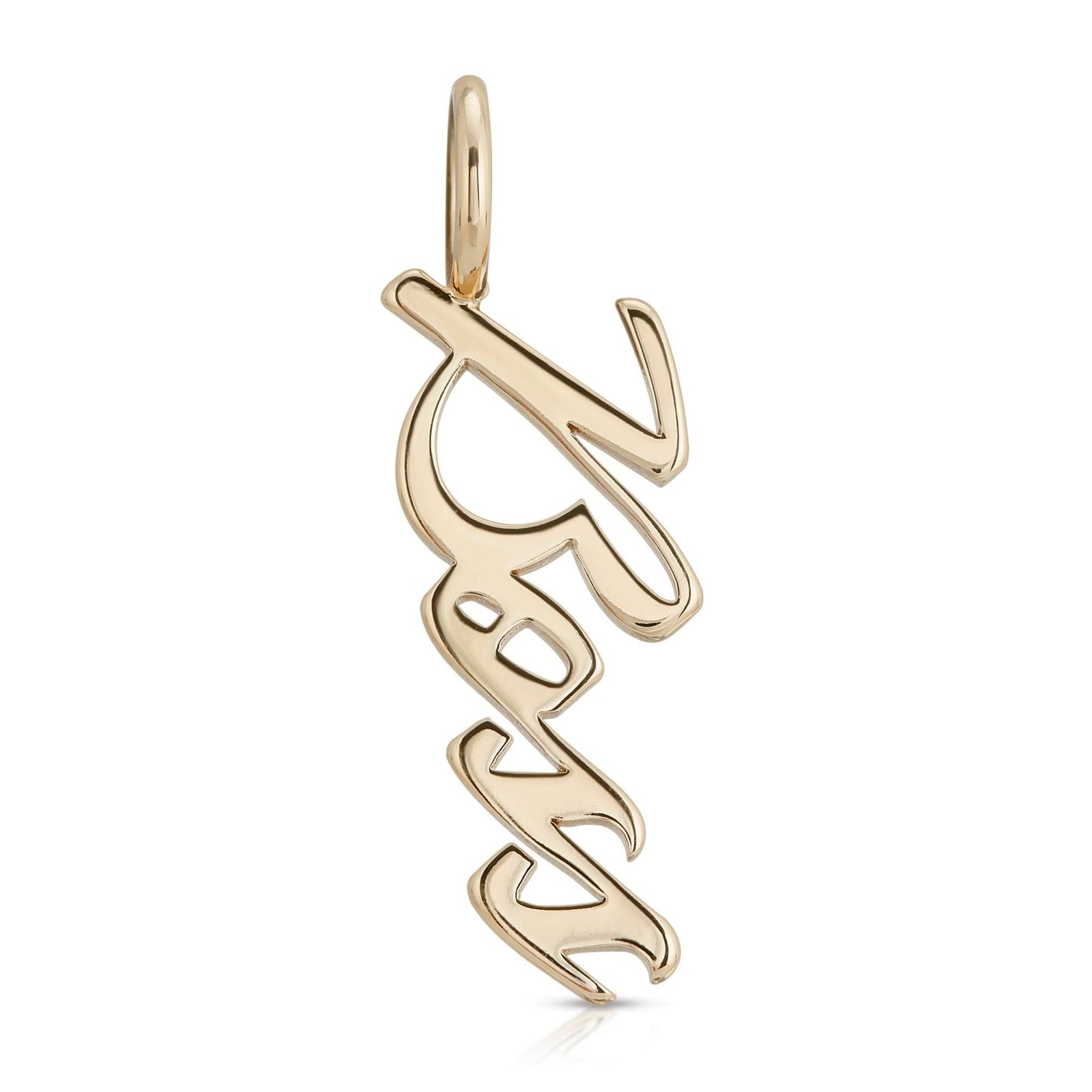 SCRIPT PENDANT BOSS by eklexic jewelry