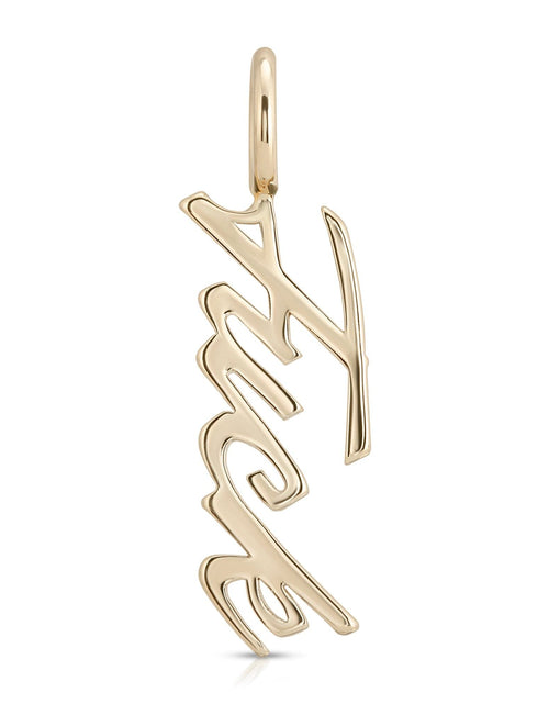 Load image into Gallery viewer, SCRIPT PENDANT FUCK by eklexic jewelry
