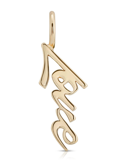 Load image into Gallery viewer, SCRIPT PENDANT LOVE by eklexic jewelry
