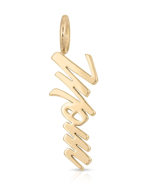 Load image into Gallery viewer, SCRIPT PENDANT MOM by eklexic jewelry
