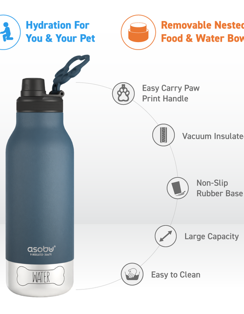 Load image into Gallery viewer, Blue Buddy Bottle by ASOBU®
