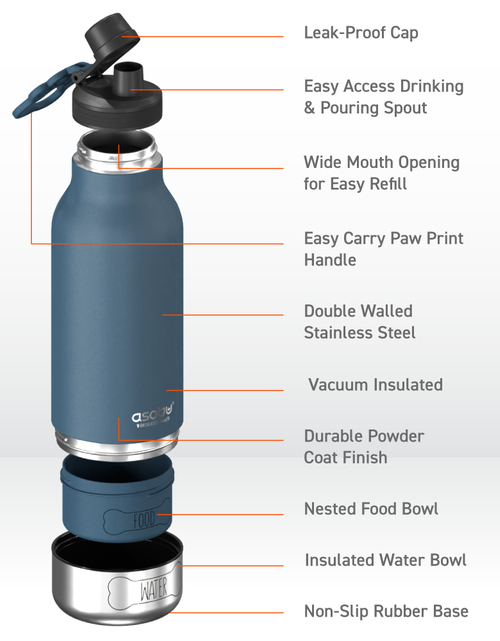 Load image into Gallery viewer, Blue Buddy Bottle by ASOBU®

