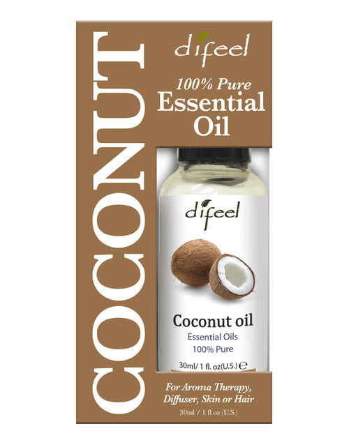 Load image into Gallery viewer, Difeel 100% Pure Essential Oil - Coconut Oil, Boxed 1 oz. by difeel - find your natural beauty
