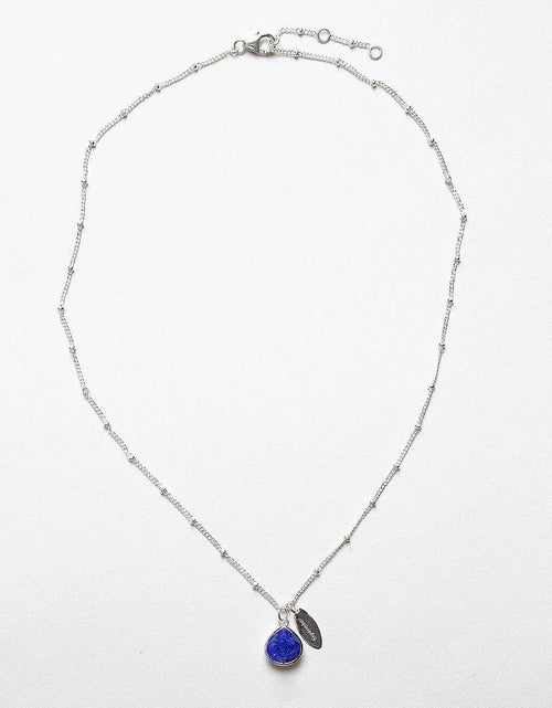 Load image into Gallery viewer, September Blue Sapphire Birthstone Necklace by Tiny Rituals
