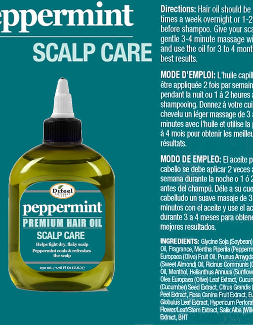 Load image into Gallery viewer, Difeel Peppermint Scalp Care Hair Oil 7.1 oz.- Deluxe 2-PC Gift Set by difeel - find your natural beauty
