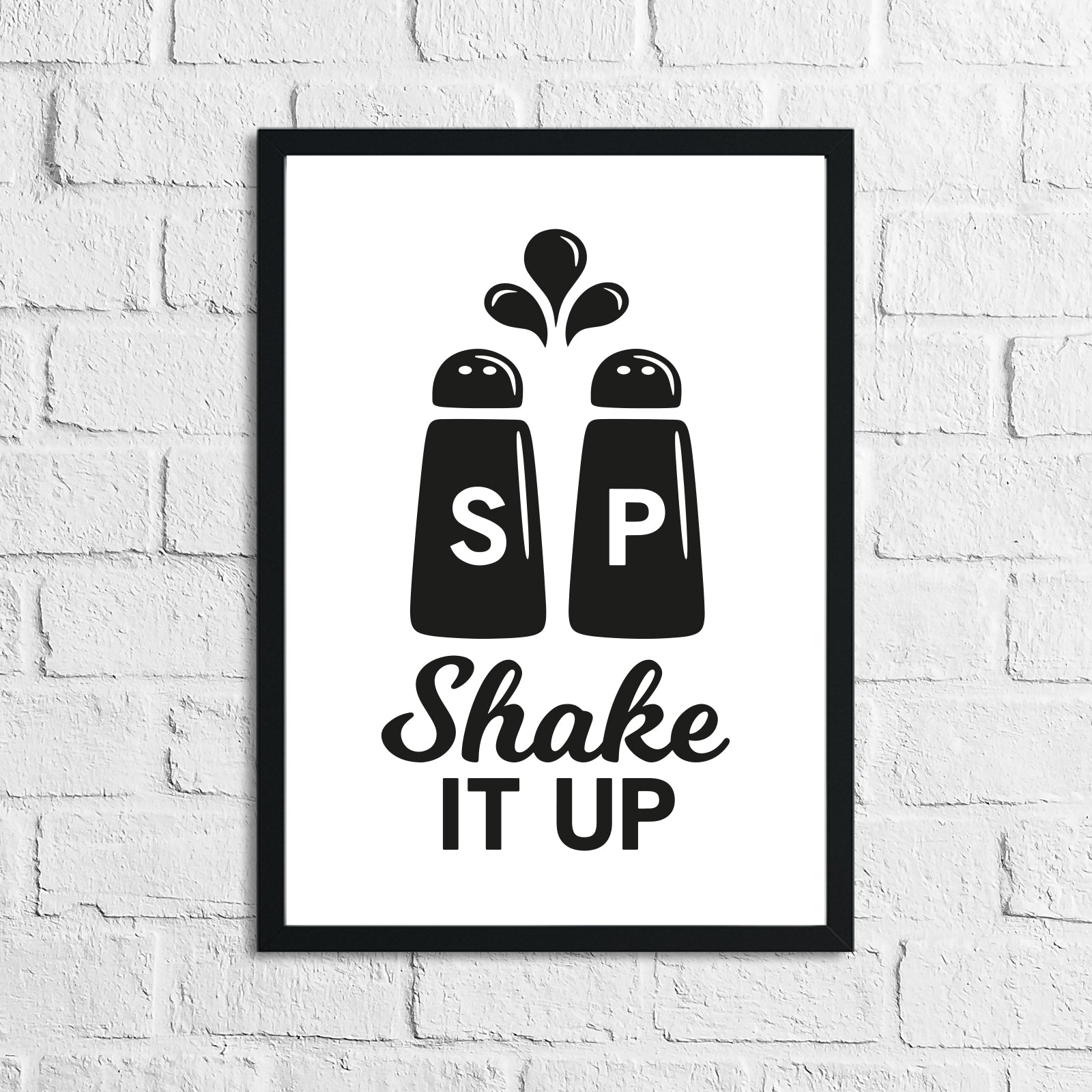 Shake It Up Humorous Kitchen Home Simple Wall Decor Print by WinsterCreations™ Official Store