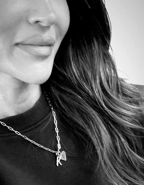 Load image into Gallery viewer, SILVER CARA CHARM NECKLACE by eklexic jewelry
