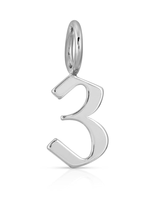 Load image into Gallery viewer, SILVER GOTHIC NUMBERS by eklexic jewelry
