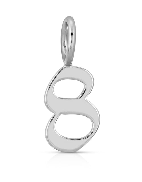 Load image into Gallery viewer, SILVER GOTHIC NUMBERS by eklexic jewelry
