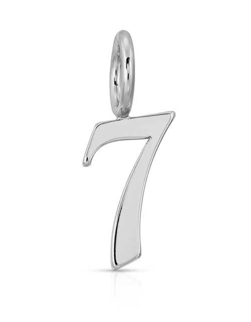 Load image into Gallery viewer, SILVER GOTHIC NUMBERS by eklexic jewelry
