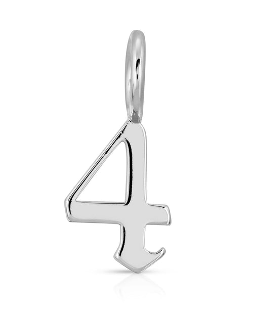 Load image into Gallery viewer, SILVER GOTHIC NUMBERS by eklexic jewelry
