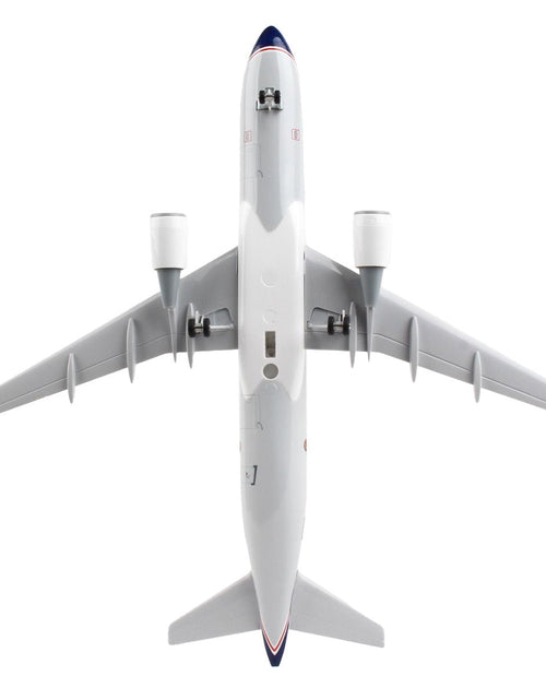Load image into Gallery viewer, Airbus A320 Commercial Aircraft with Landing Gear "Avianca Colombia" (N284AV) White and Gray with Blue Stripes (Snap-Fit) 1/150 Plastic Model by Skymarks
