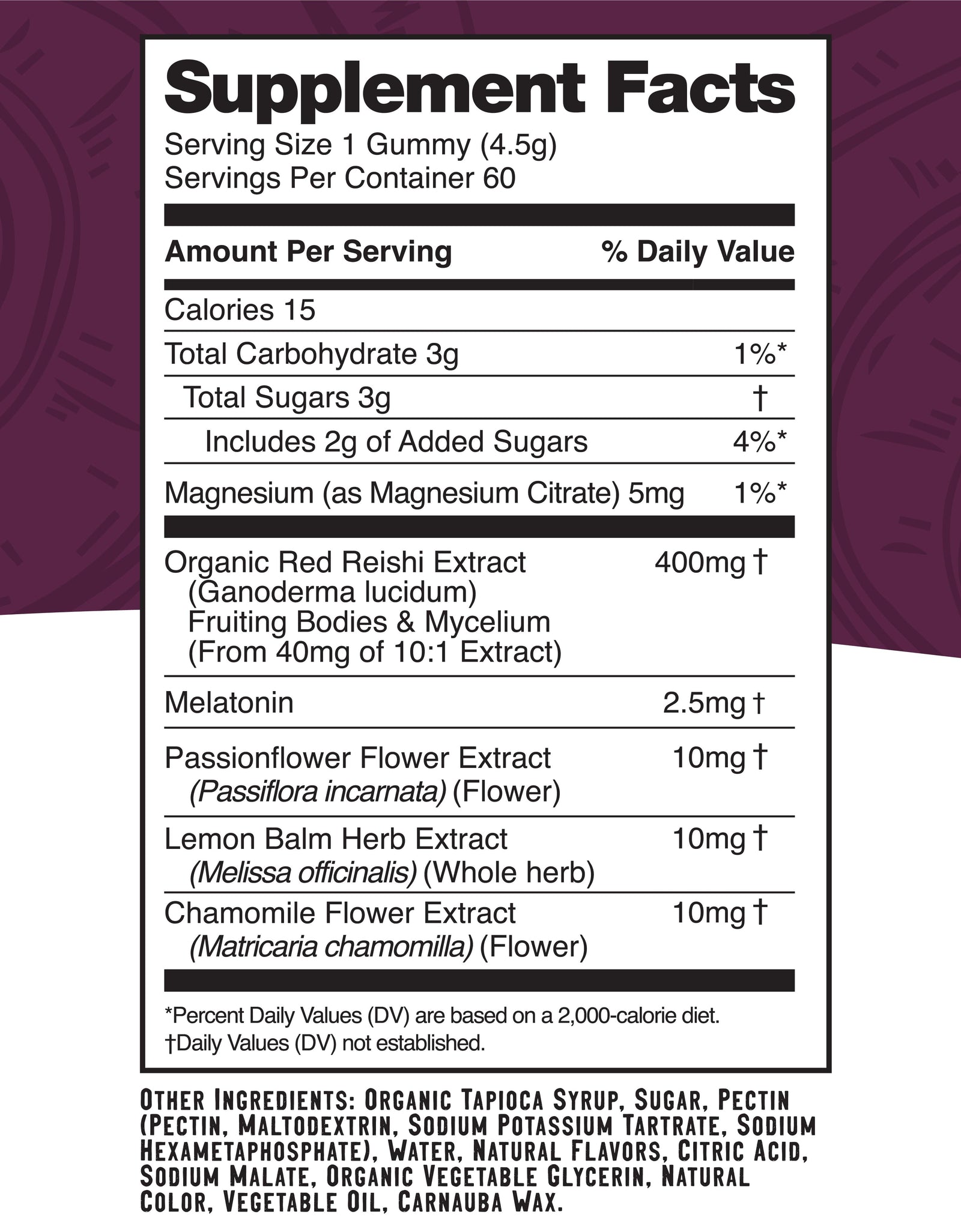 Sleep: Reishi + Melatonin Gummies by Troomy Nootropics
