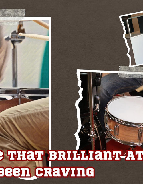 Load image into Gallery viewer, GRIFFIN Snare Drum Package with Snare Stand, 2 Pairs of Drum Sticks &amp; Drum Key | Snare Kit with Poplar Wood Shell 14" x 5.5" with Flat Hickory PVC | 8 Metal Tuning Lugs &amp; Snare Strainer Throw Off by GeekStands.com
