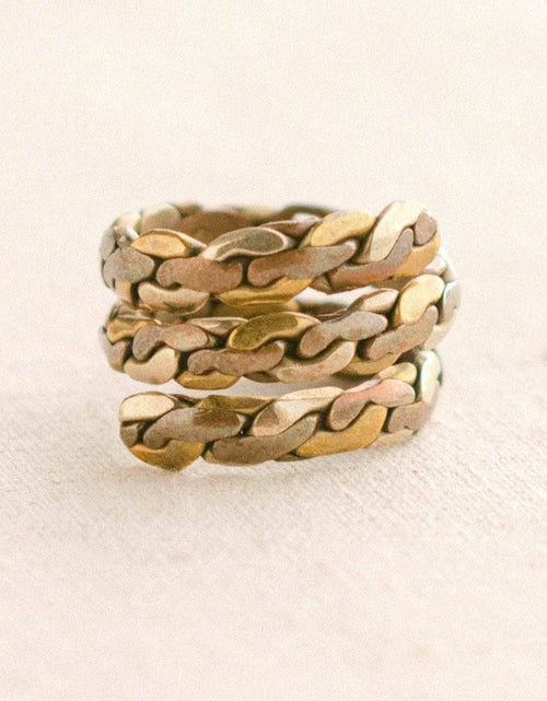 Load image into Gallery viewer, Tibetan Twisted Healing Ring by Tiny Rituals
