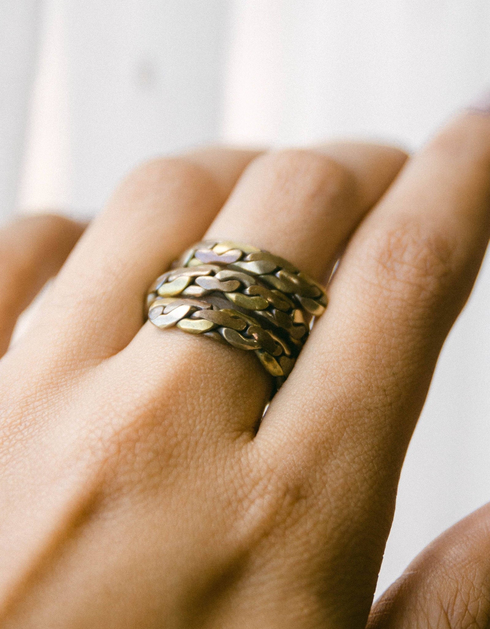 Tibetan Twisted Healing Ring by Tiny Rituals