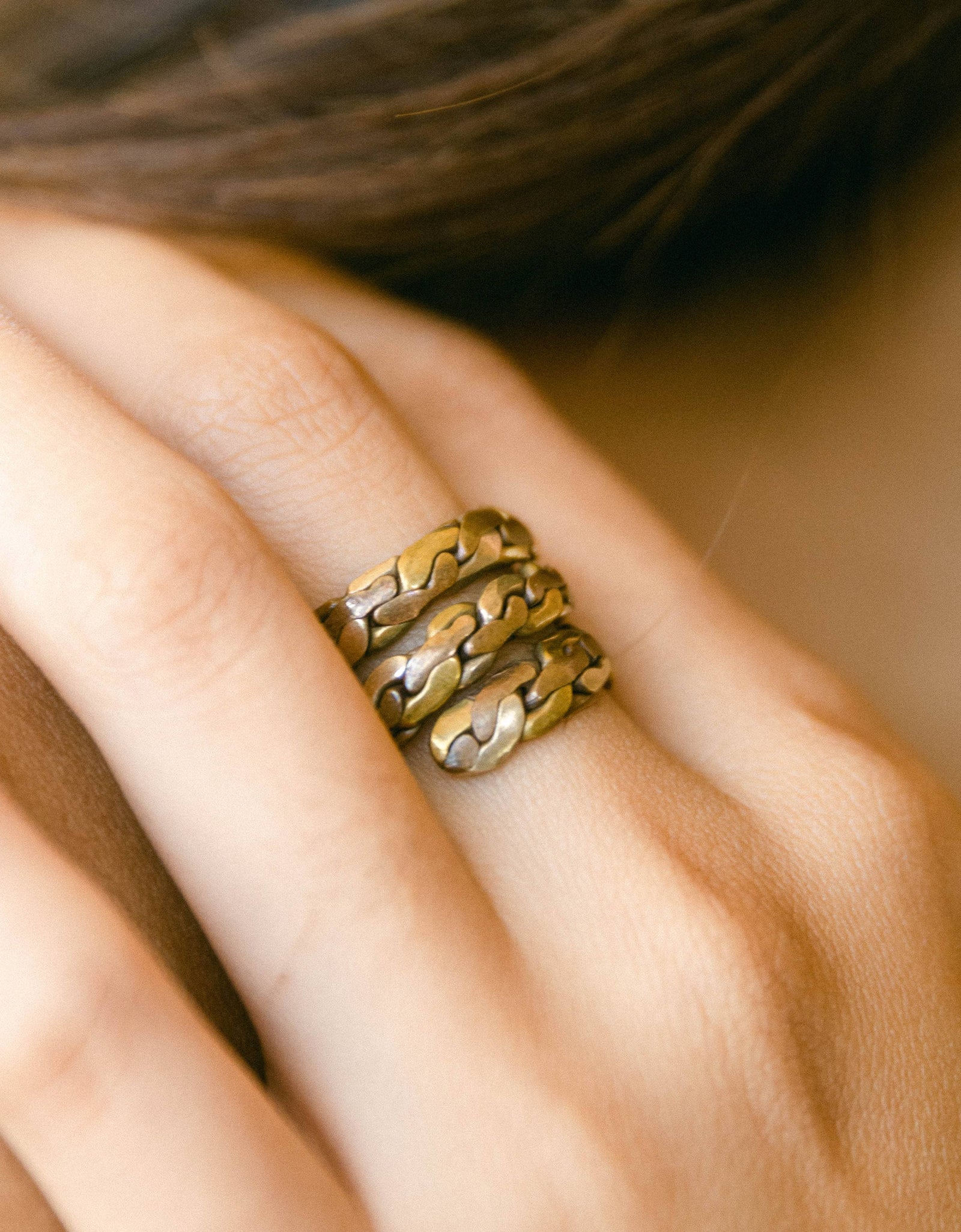 Tibetan Twisted Healing Ring by Tiny Rituals