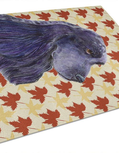Load image into Gallery viewer, Cocker Spaniel Fall Leaves Portrait Glass Cutting Board Large by Caroline's Treasures
