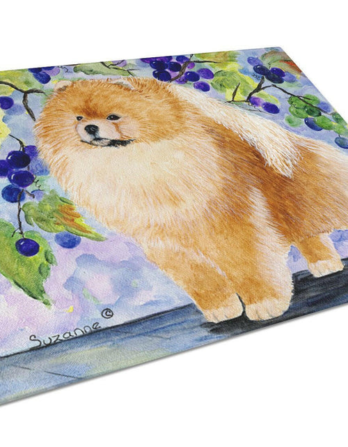 Load image into Gallery viewer, Pomeranian Glass Cutting Board Large by Caroline's Treasures
