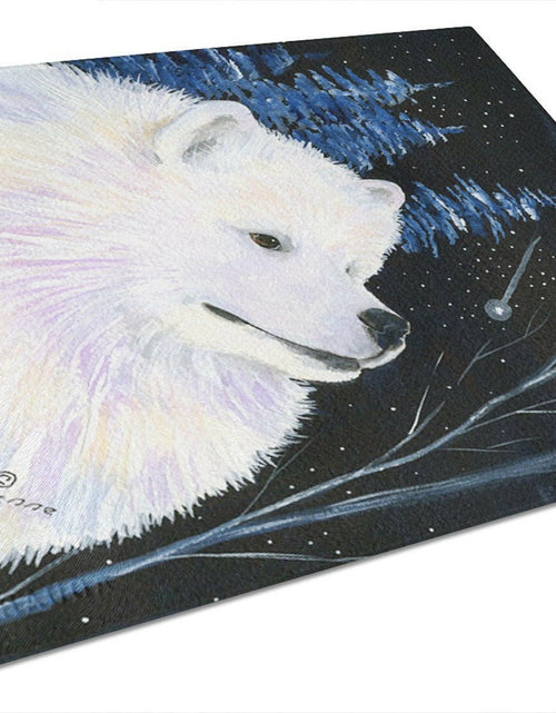 Load image into Gallery viewer, Starry Night Samoyed Glass Cutting Board Large by Caroline's Treasures
