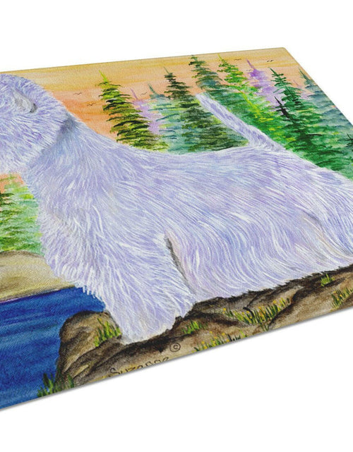 Load image into Gallery viewer, Westie Glass Cutting Board Large by Caroline's Treasures
