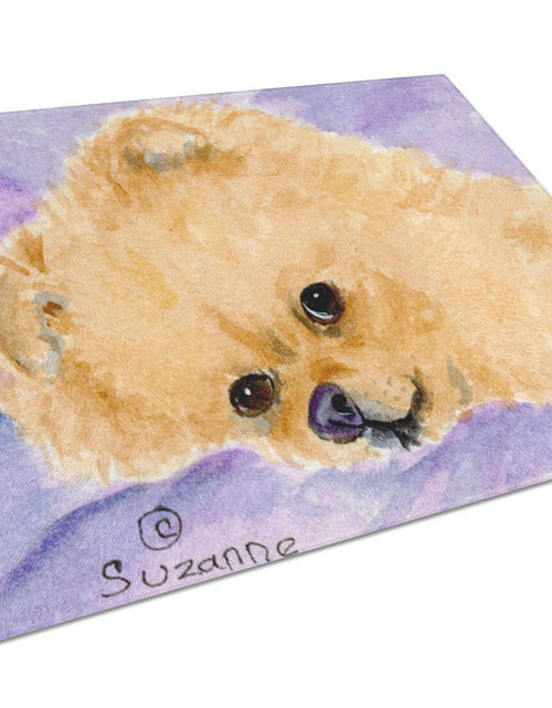 Load image into Gallery viewer, Pomeranian Glass Cutting Board Large by Caroline's Treasures
