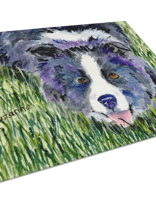 Load image into Gallery viewer, Border Collie Glass Cutting Board Large by Caroline's Treasures
