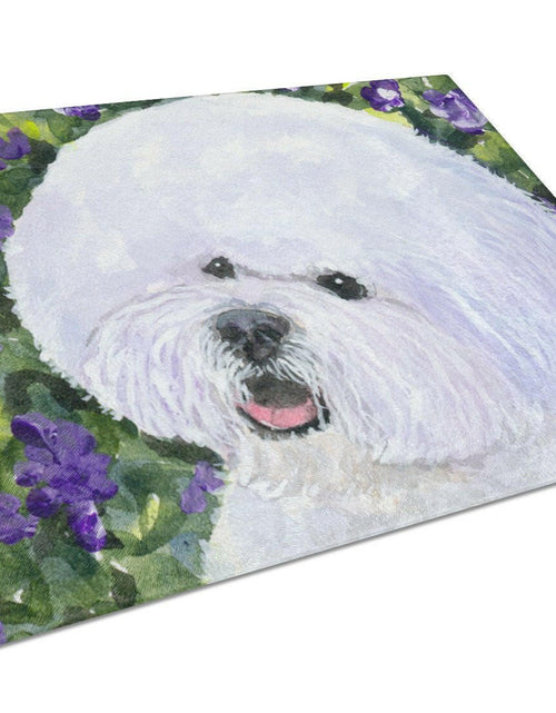 Load image into Gallery viewer, Bichon Frise Glass Cutting Board Large by Caroline's Treasures
