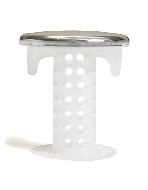 Load image into Gallery viewer, SinkShroom (Chrome Edition) The Hair Catcher That Prevents Clogged Bathroom Sink Drains by TubShroom.com
