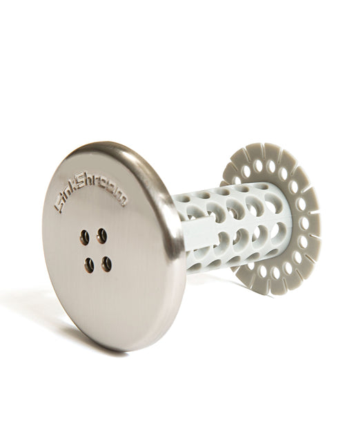 Load image into Gallery viewer, SinkShroom (Nickel Edition) The Hair Catcher That Prevents Clogged Bathroom Sink Drains by TubShroom.com
