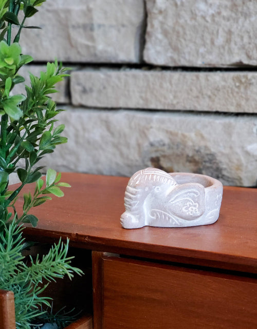 Load image into Gallery viewer, Terracotta Tea Light Candle Holder - Elephant by KORISSA
