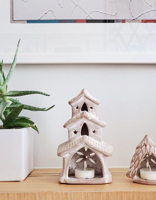 Load image into Gallery viewer, Terracotta Tea Light Candle Holder - House by KORISSA
