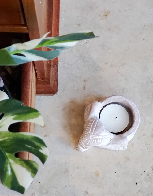 Load image into Gallery viewer, Terracotta Tea Light Candle Holder - Elephant by KORISSA
