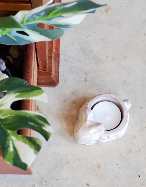 Load image into Gallery viewer, Terracotta Tea Light Candle Holder - Rabbit by KORISSA
