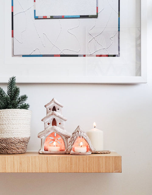 Load image into Gallery viewer, Terracotta Tea Light Candle Holder - House by KORISSA
