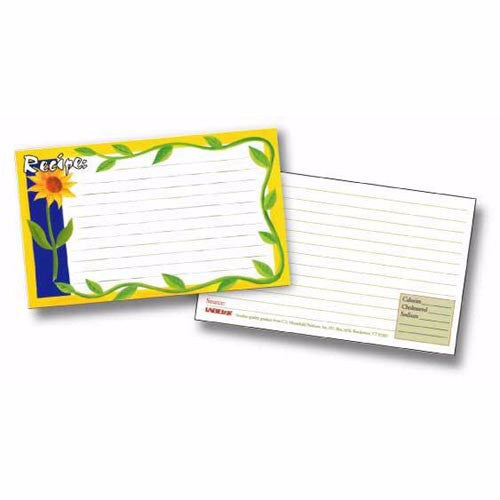 Load image into Gallery viewer, Labeleze Recipe Cards with Protective Covers 4 x 6 - Sunflowers by FreeShippingAllOrders.com
