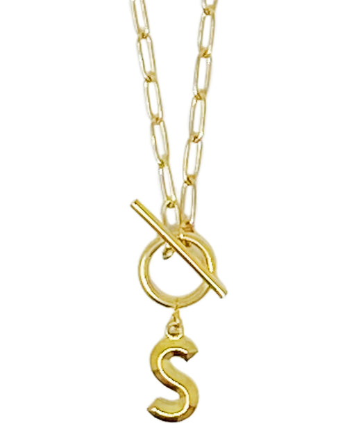 Load image into Gallery viewer, Modern Classic Initial Necklace by Ellisonyoung.com
